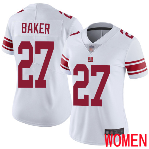 Women New York Giants #27 Deandre Baker White Vapor Untouchable Limited Player Football NFL Jersey->women nfl jersey->Women Jersey